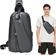 [Generic] Sling Bag For Men – Light Shoulder Backpack | Waterproof Travel Bag For Hiking And Cycling | Shoulder Sling Bag | Spacious crossbodyy Bag For Men And Women, Sports, Work, And Outdoor Adventures
