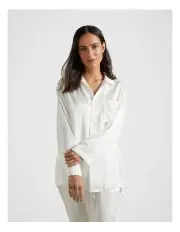 [Fine Day] Pure Silk Shirt in White