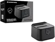 Conceptronic DONN12B USB 3.2 Gen 1 SATA Hard Drive Dock with Two Bays