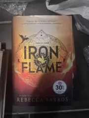 SHIPS TODAY! Iron Flame Black Sprayed Edges HC Book 1st Edition Rebecca Yarros