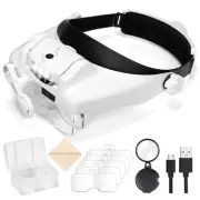Magnifying Glass with Light Hands Free - 1X to 14X Magnifying Glasses for Clo...