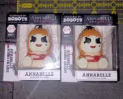 X2 Lot Handmade By Robots Knit Series Annabelle Vinyl Charm 014 Spirit Halloween