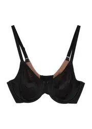 Wacoal Back Appeal Point D'esprit Underwired bra - Black - 38E 38E