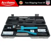 16Mt Hydraulic Wire Terminal Crimper W/13 Dies Battery Cable Lug Crimping Tool