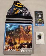 Thomas Kinkade DC Puzzle 1000 Pieces Batman Snow Hat Popsocket Valve Stem lock