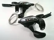 SHIMANO 959 Shift Lever ST-EF500-8R/L 2 Finger 3x8Speed Left and Right Set Black