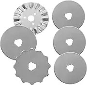 COHEALI Fabric Cutting Tool 6pcs Titanium-Plated Blades High-Speed Steel Quilting Sewing Professional Cutting