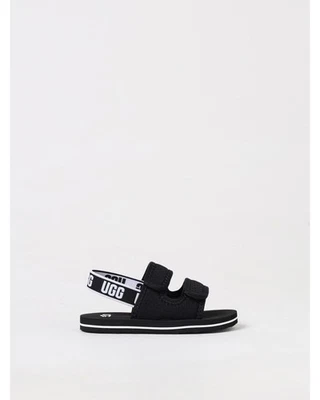 Ugg Fluff Yeah Slide Sandal Kids Black Shoes