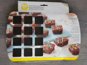Wilton Bite-Size Brownie Squares Silicone Mold 24-Cavity Dessert