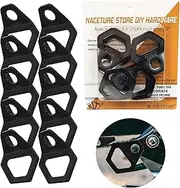 Motorcycle Tie Down Anchor Hook Heavy Duty Stainless Steel 10 Pack - Dirt Bike Tie Down Strap Rings Accessories for Truck, Camper, Trailer, Truck Bed Tie Down Anchor (Large)