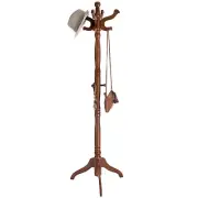 VASAGLE Coat Rack Free Standing with 11 Hooks Wooden Hall Tree Coat Hat Tree ...