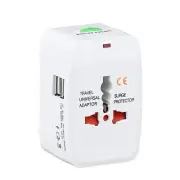 NNEDSZ Dual USB Portable Electric Plug Power Socket Adapter International Travel