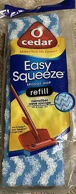 O Cedar Easy Squeeze Sponge Mop Refill Absorbent Sponge - NEW Free Ship Sealed