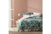 Platinum Collection Tasman Olive Duvet Doona Quilt Cover Set - Queen Bed