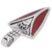 Zipper Replacement Tag Titanium Steel Charm Pendant DIY Clothes Accessories WPD