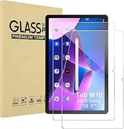 [2 Pack] T Tersely Screen Protector for Lenovo Tab M10 (3rd Gen) 10.1", Tempered Glass Protective Film Guard for Lenovo Tab M10 10.1 inch