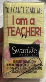 Swankie Hankies Teacher Gift Pocket Tissues