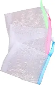 Beatifufu 10pcs Exfoliating Soap Saver Pouch Net Handmade Soap Body Facial Random Colors