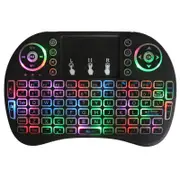 Tablet Keyboards 2.4Ghz Colourful Backlit Wireless Touchpad Mouse For Android Tv Box Pc Smart Keyboards & Keypads