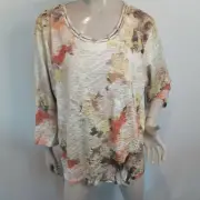 NWT Women's Alfred Dunner First Frost Embellished Studded Top Blouse PXL $54
