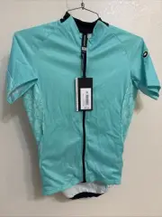 Assos UMA GT Short Sleeve Jersey EVO- Women's Medium- Aqua Green-New with Tags