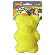 Nylabone Power Play Tennis Ball Teddy Bear Gripz Felt Rubber Fetch Toy Squeak...