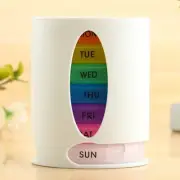 Oval 28 grids pill box organizer set 7 days medicine box holder storage pill