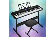 Alpha 61 Keys Electronic Piano Keyboard Digital Electric w/ Stand Stool Touch