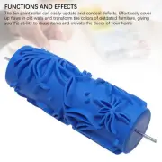 Pattern Paint Roller 5in Brush Sleeve Texture Stencil For Walls Ceiling