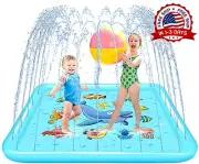 Splash Pad Kids Inflatable Pool Piscina Inflable Para Niños Bebés Juego Verano