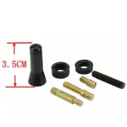 Universal Carbon Fiber Mini Black Screw Aluminum Car Short Stubby Mast Antenna