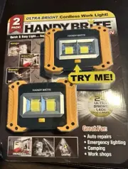 Handybrite Ultra-bright Cordless Work Light 2 Pack NIB