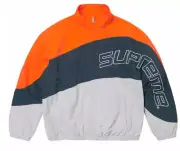 Supreme Curve Track Jacket Grey SS24 Size Medium NEW IN HAND Teal Orange