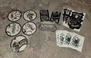 22 Kraken Rum Gift Set Sticker Tattoos Sunglasses Playing Cards Pins Coasters