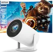 Mini Projector with WiFi and Bluetooth - Portable Full HD Support, Auto Keyst...