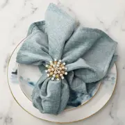 Square Hand Block Napkins Cotton Linen Dinner Table Cloth Napkins Handkerchief