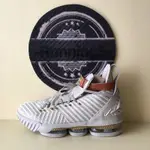 【RUNNING5】NIKE LEBRON 16 EP 灰白 獅頭 浮雕 男女 籃球鞋 BQ6583 100 001