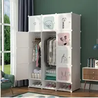 在飛比找momo購物網優惠-【好組藝】日式防塵組合衣櫃12門2衣掛組(兒童衣櫥 組裝衣櫃