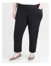 [Taking Shape] Petite Editorial Slim Pant Black