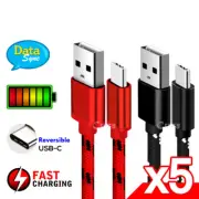 5X Fast Charging USB Type-C Cable Samsung Galaxy S10 S20 S21 FE S22 Plus Ultra