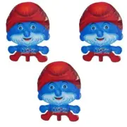 3x Foil Balloon Father Smurf Smurfs Helium Balloon Children's Birthday