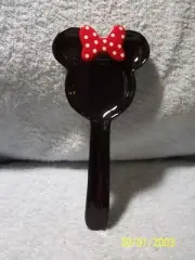 Minnie Mouse Ceramic Spoon Rest Approx. 5" X 10" New No Box