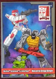 TRANSFORMERS BOTCON 2016 NN FOIL PROMO CARD Skyfire Grimlock Long Haul