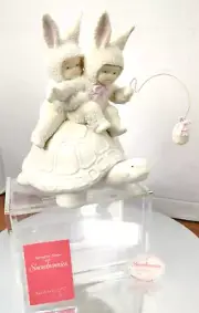 Dept 56 1995 Springtime Stories Snowbunnies "It's Working... We're Going Faster