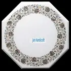24'' Marble Dining Table Top Inlay paua shell Octagonal Center Coffee Table
