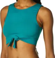 Vince Camuto Women's Riviera Sleeveless Tie Front Cropped Bikini Top Size XS