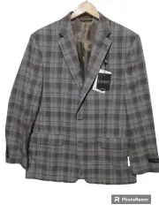 Sz 42R NWT $295 Lauren Ralph Lauren UltraFlex Taupe Blue Plaid Blazer SportCoat