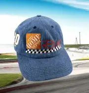Tony Stewart NASCAR VTG Home Depot Mens Denim StrapBack Hat USA NEW Fast Ship