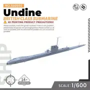 1/600 Military Model Kit British Undine Class Submarine