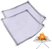 Outyfun 22Inch Fire Pit Mesh, Replacement Fire Mesh for Portable Fire Pit, fo...